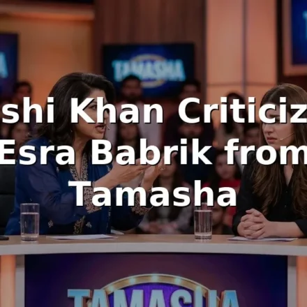 Mishi Khan Criticizes Esra Babrik from Tamasha