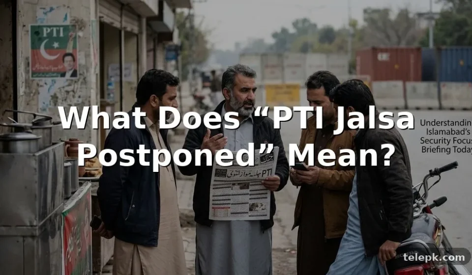 PTI Jalsa Postponed Explained