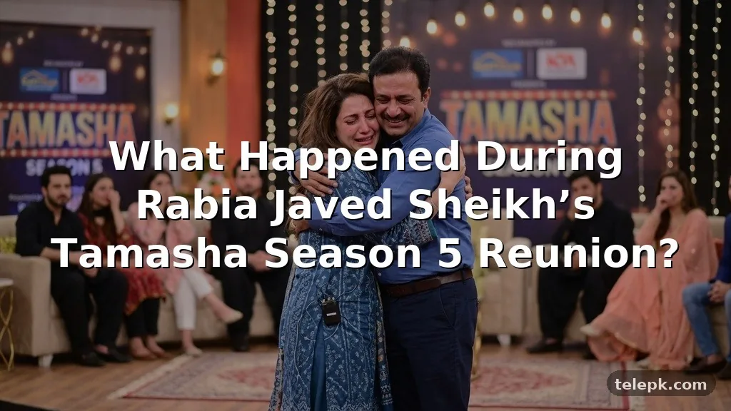 Rabia Javed Sheikh’s Emotional Reunion with Husband in Tamasha Season 5