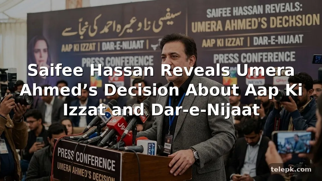 Saifee Hassan Reveals Umera Ahmed’s Decision About Aap Ki Izzat and Dar-e-Nijaat