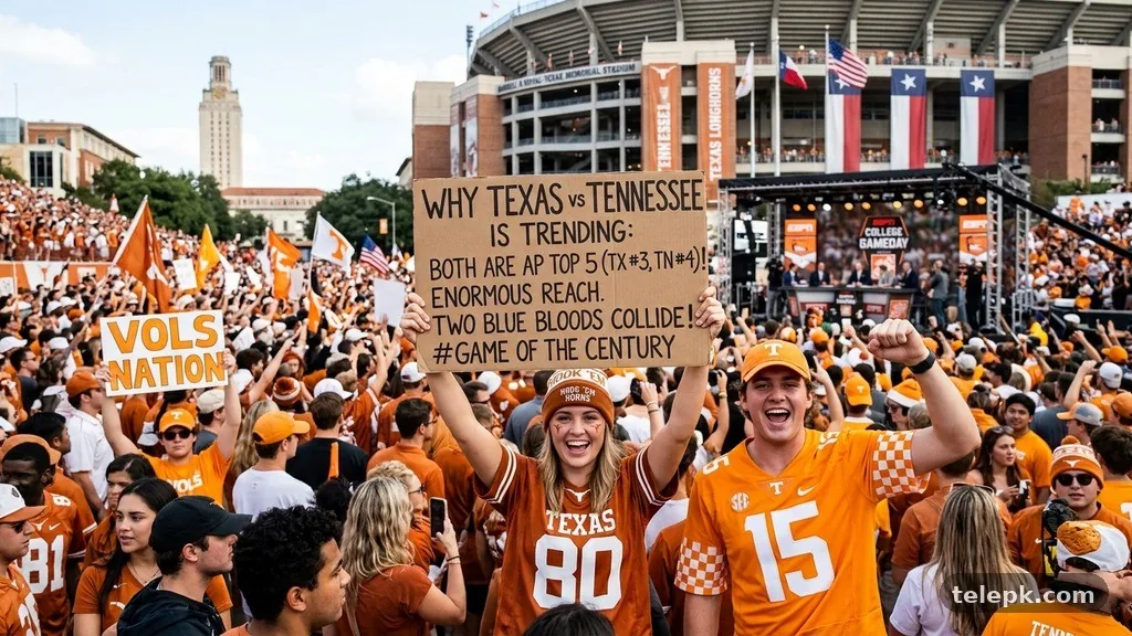 Two programs with enormous reach - Why texas vs tennessee Is Trending